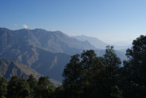 Glimpse the Himalayas from the hotel