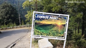 There's a sunrise point too